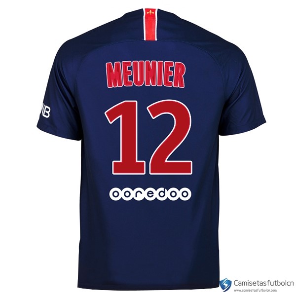 Camiseta Paris Saint Germain Primera equipo Meunier 2018-19 Azul